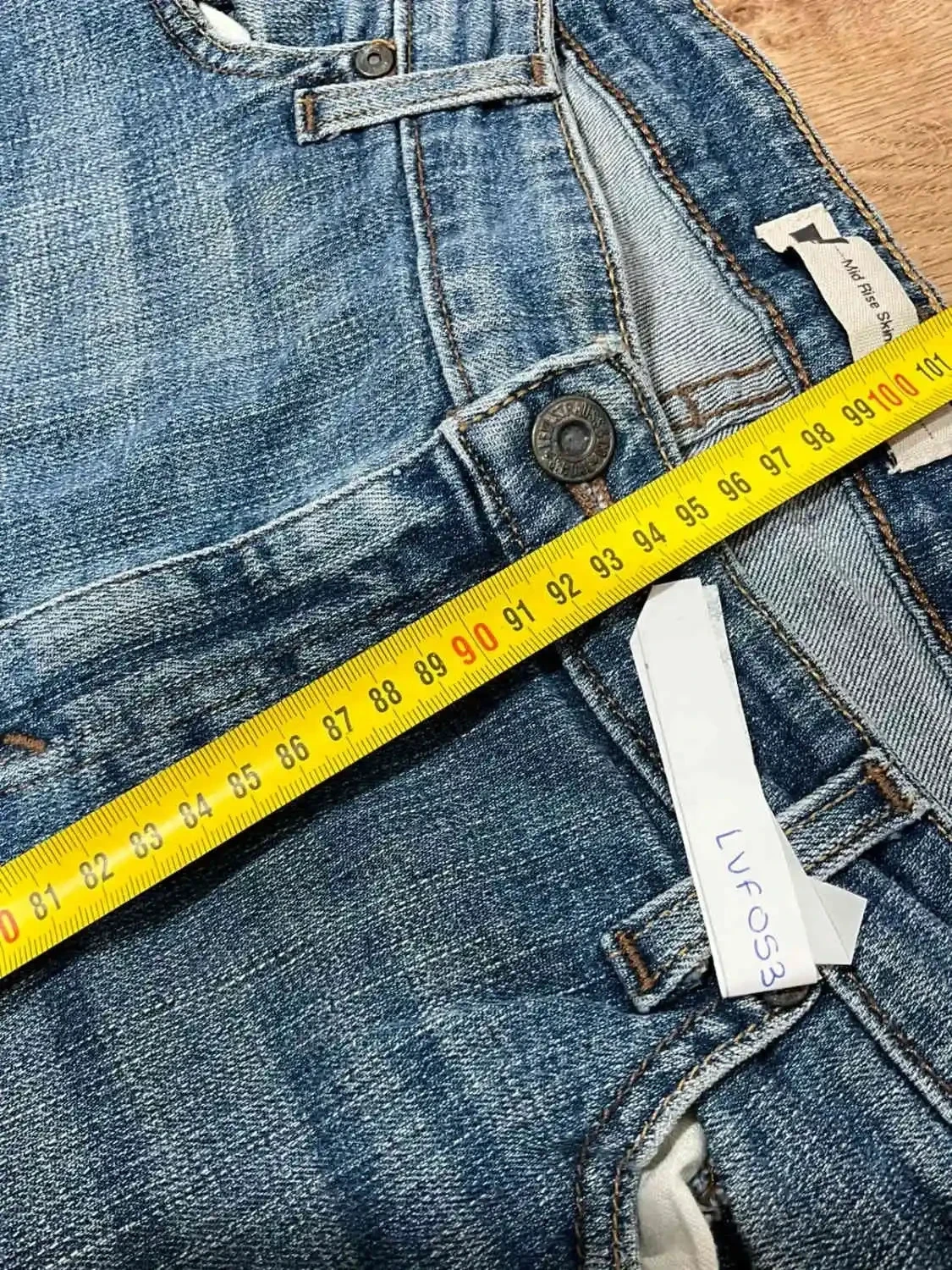 Jean Levi's Mid Rise Skinny Taille 14 Prepy Bleu Lvf 053 – photo 15